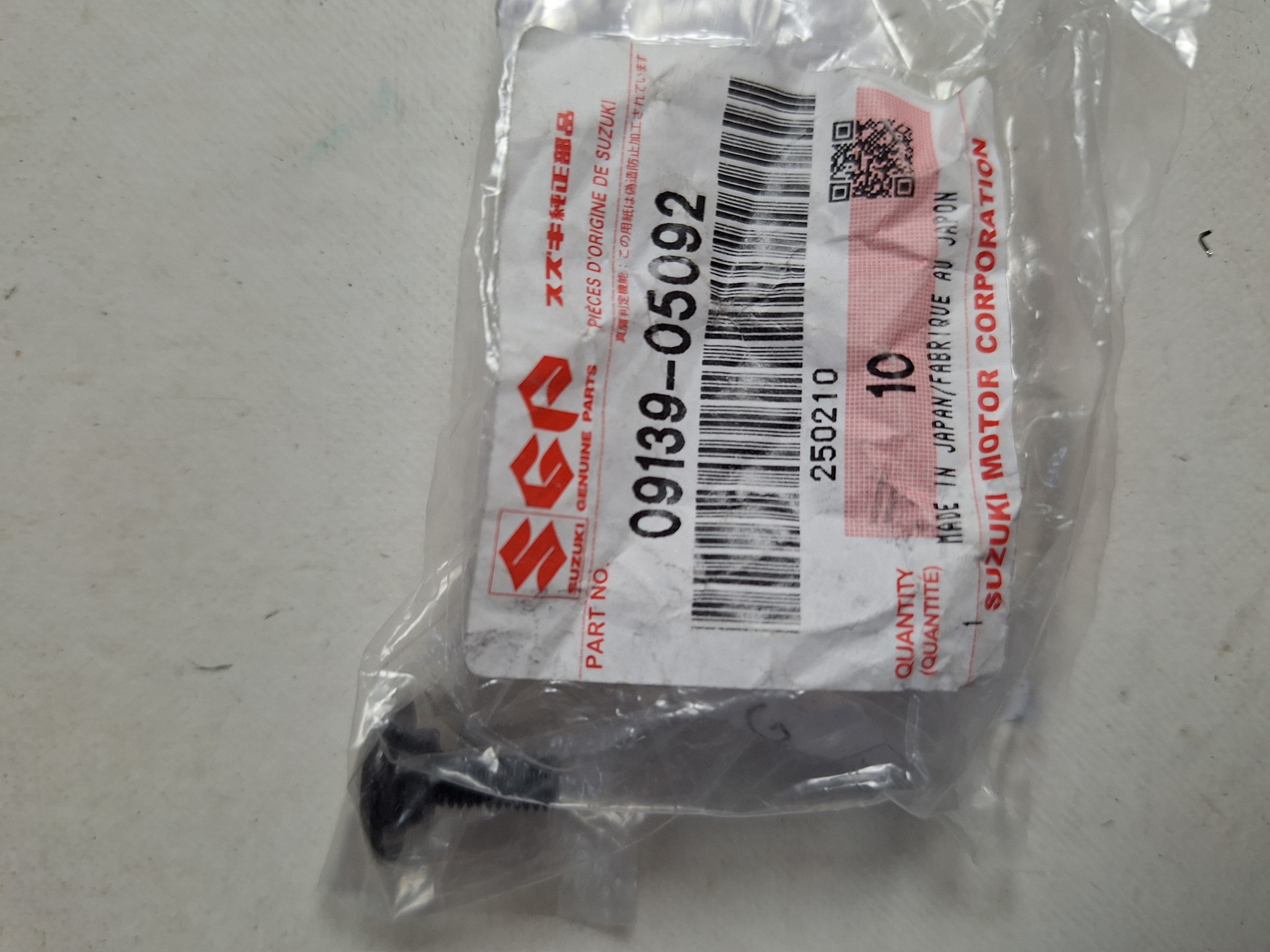 Picture of SUZUKI  SCHRAUBE  09139-05092